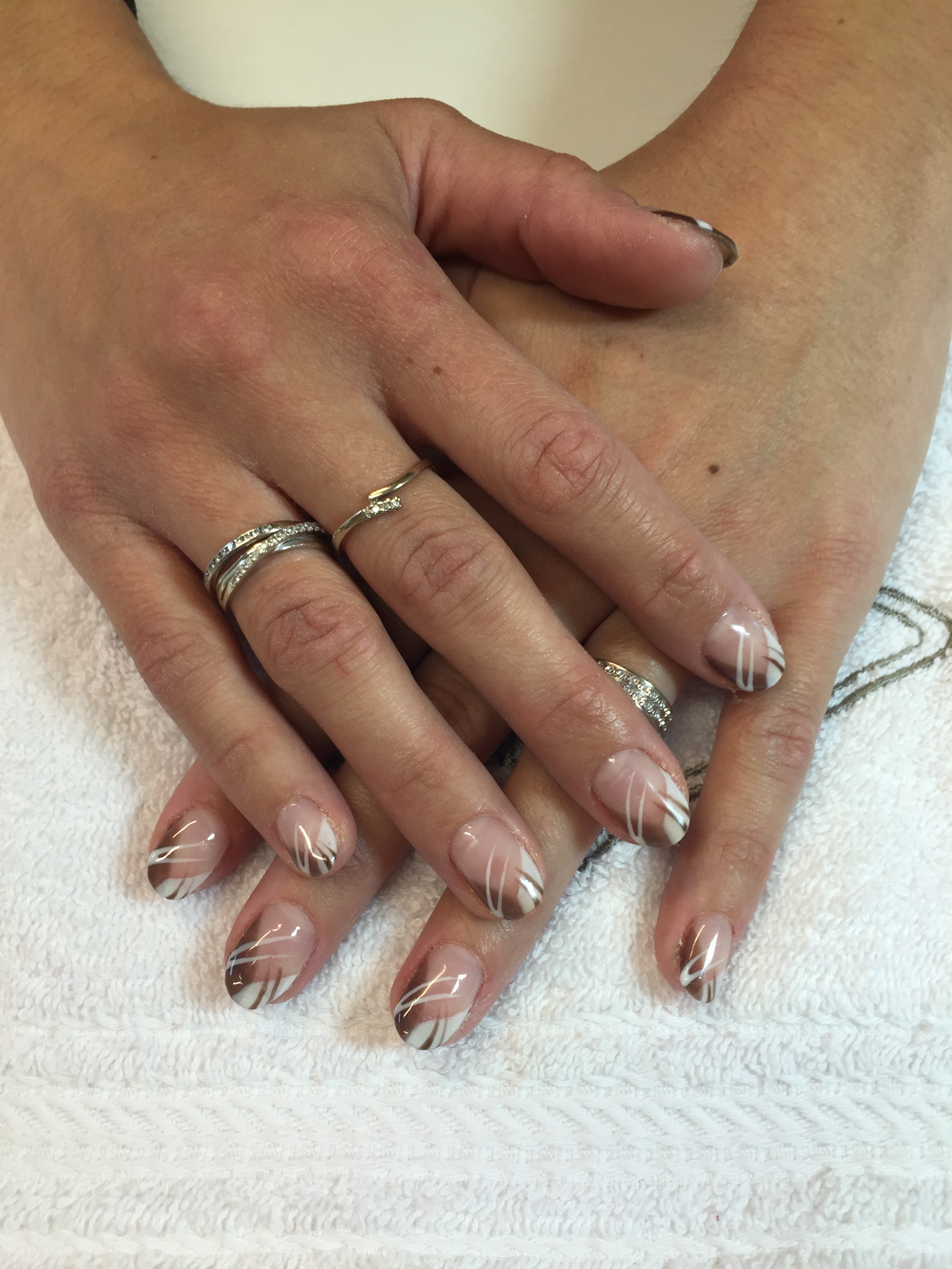 Pose de gel French Faitaisie